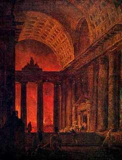  Прожар в Риме. Картина худ.Гюбер Робера.Создана в 1787 г. 