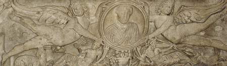 Барельеф на саркофаге римлянена. Эрмитаж.(Фото Лимарева В.Н.)“