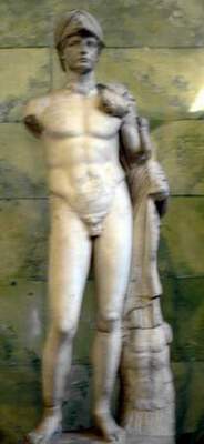 Статуя римского юноши. Древний Рим.Эрмитаж. Фото Лимарева В.Н.