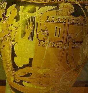 Во время римской оргии. Рис. на древнеримской вазе.(Фото Лимарева В.Н.)