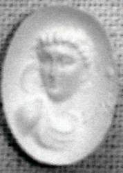 Портрет императора второй половины 3 века в образе Меркурия.(оттиск с печати). Эрмитаж. Фото Лимарева В.Н.
