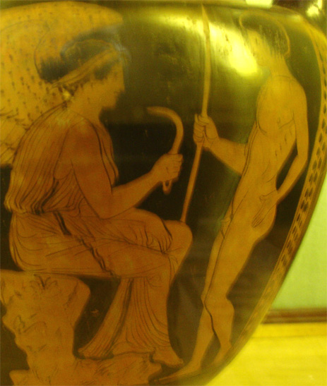 Эротическая сцена. Древнегреческая ваза 3-4 век до н.э Эрмитаж.(Фото Лимарева)
