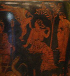 Вестник. Древний Рим. Рисунок на вазе. (2-3 век). Эрмитаж. Фото Лимарева В.Н 