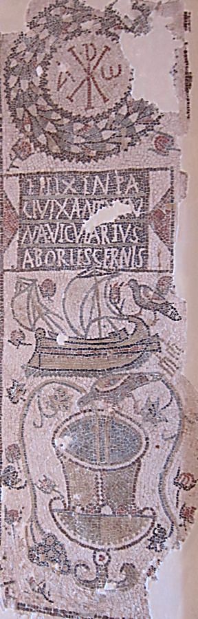 Корабль веры. (Римская мозаика 4-5 века). ТУнис. (Фото Лимарева В.Н.)