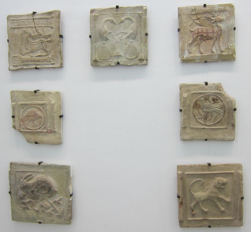 Декоративная плитка.  Древний Рим. 3-5  век.Тунис  (Фото Лимарева В.Н.)