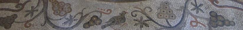 Римская   мозаика с птичкой. 4 век. Тунис. Фото Лимарева В.Н.