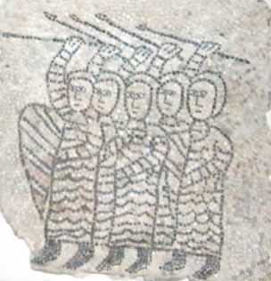 Войны. Равенна. Мозаика 6 века. Фото Лимарева В.Н. 